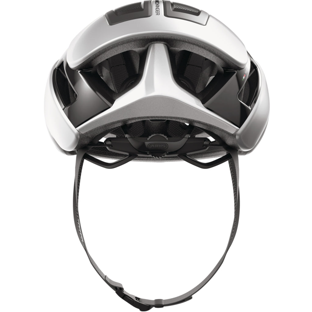 Abus Gamechanger 2.0 Aero Road Cycling Helmet (Gleam Silver) | Cycling Gears Hub