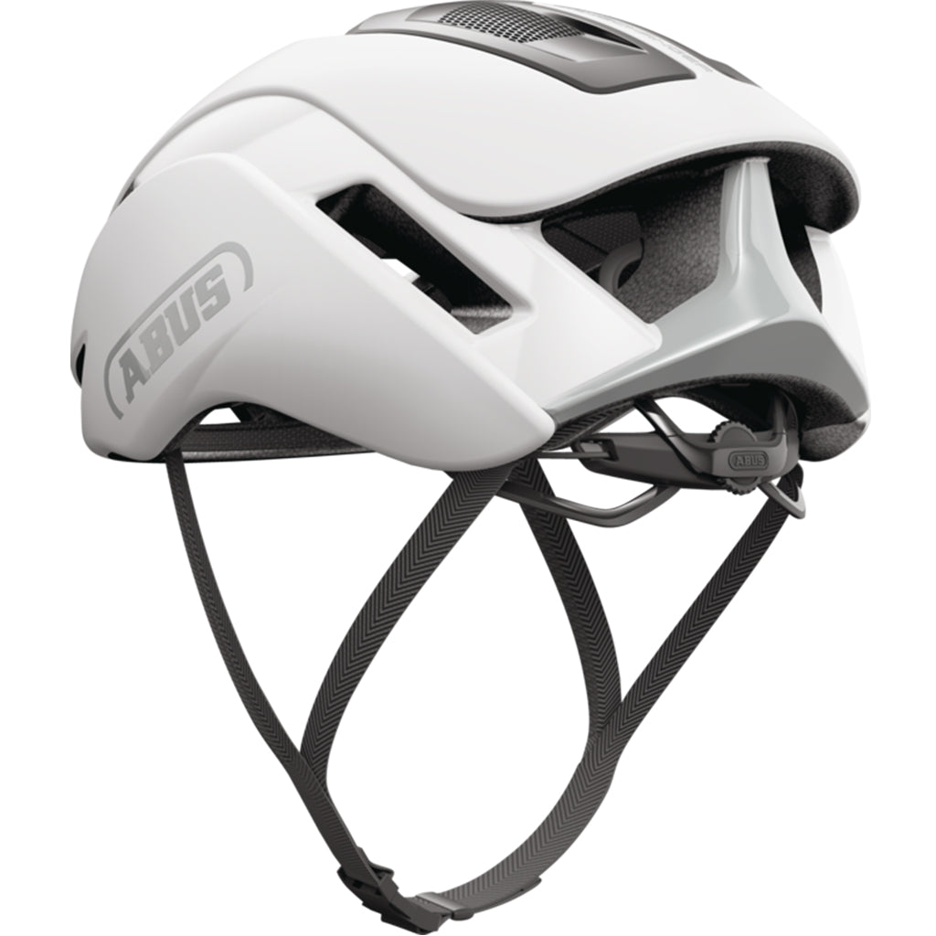 Abus GameChanger 2.0 Helmet – Polar White | Pro-Level Aerodynamic Road Cycling Helmet