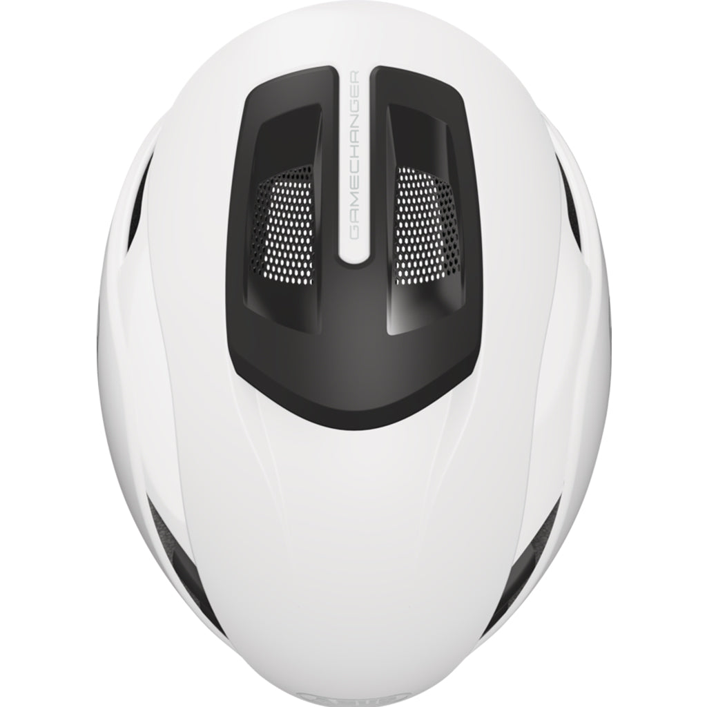 Abus GameChanger 2.0 Helmet – Polar White | Pro-Level Aerodynamic Road Cycling Helmet