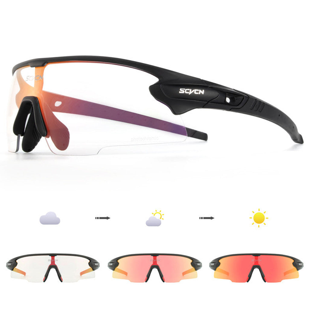 SCVCN S2 COLOUR PC SUNGLASSES-RED/BLACK