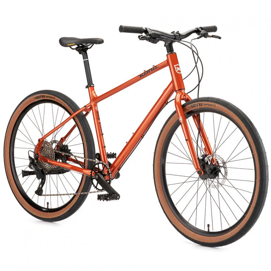 Kona Dew Plus Urban Bike – Satin Orange color