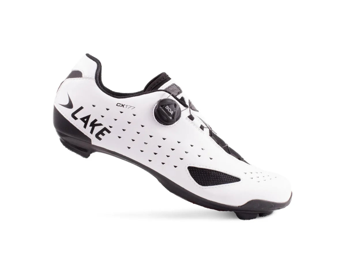 LAKE SHOES CX177-X WIDE WHITE/BLACK 48