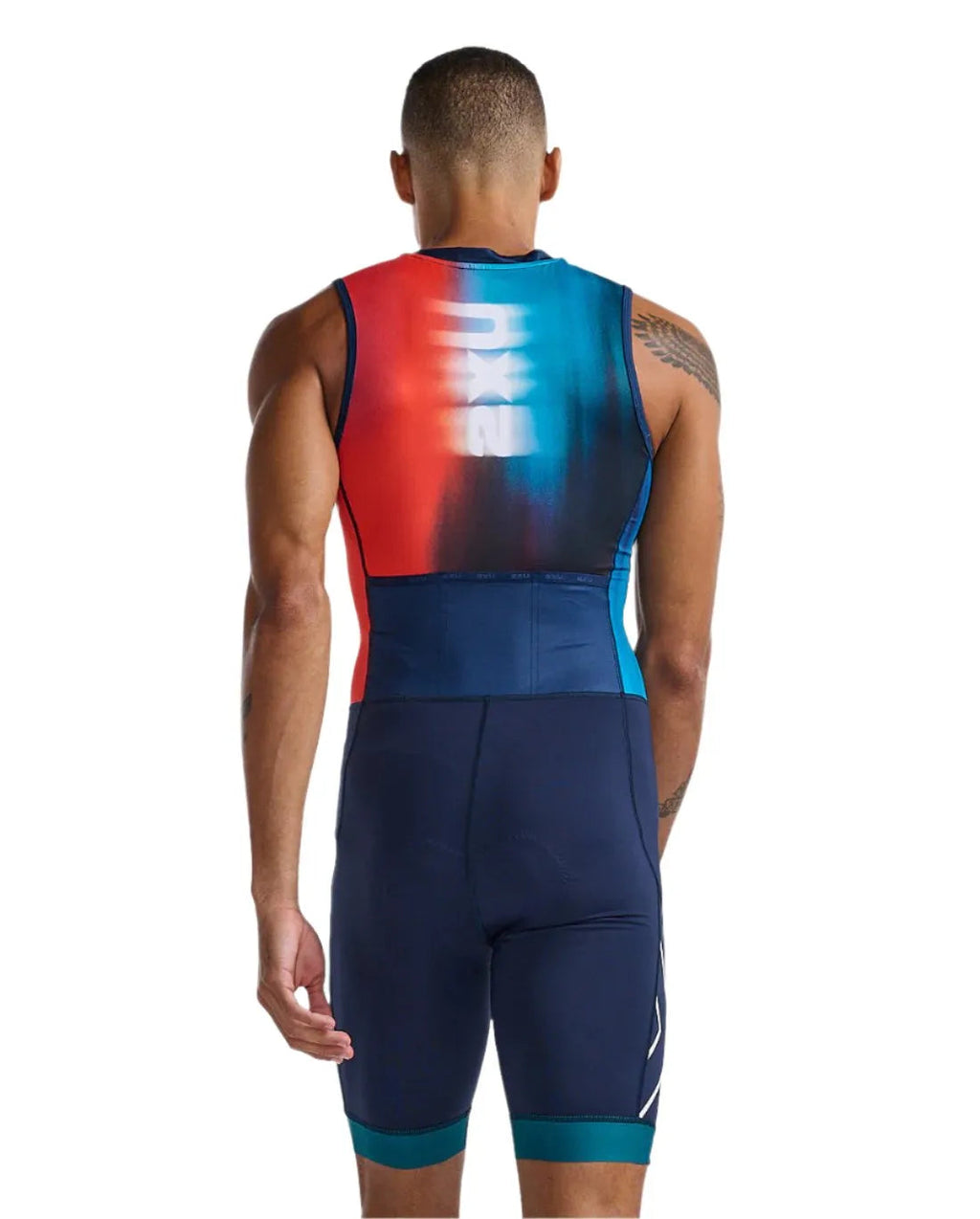 2XU MT6437D Core Men's Triathlon Suit (Poppy/Midnight) | Cycling Gears Hub
