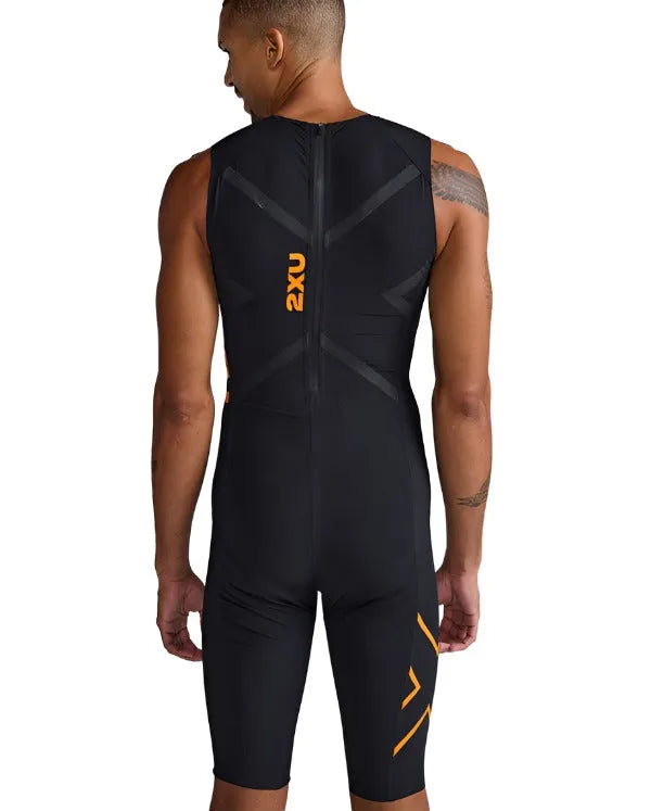 2XU MT6658D Propel Men's Swimsuits (Black/Turmeric) | Cycling Gears Hub