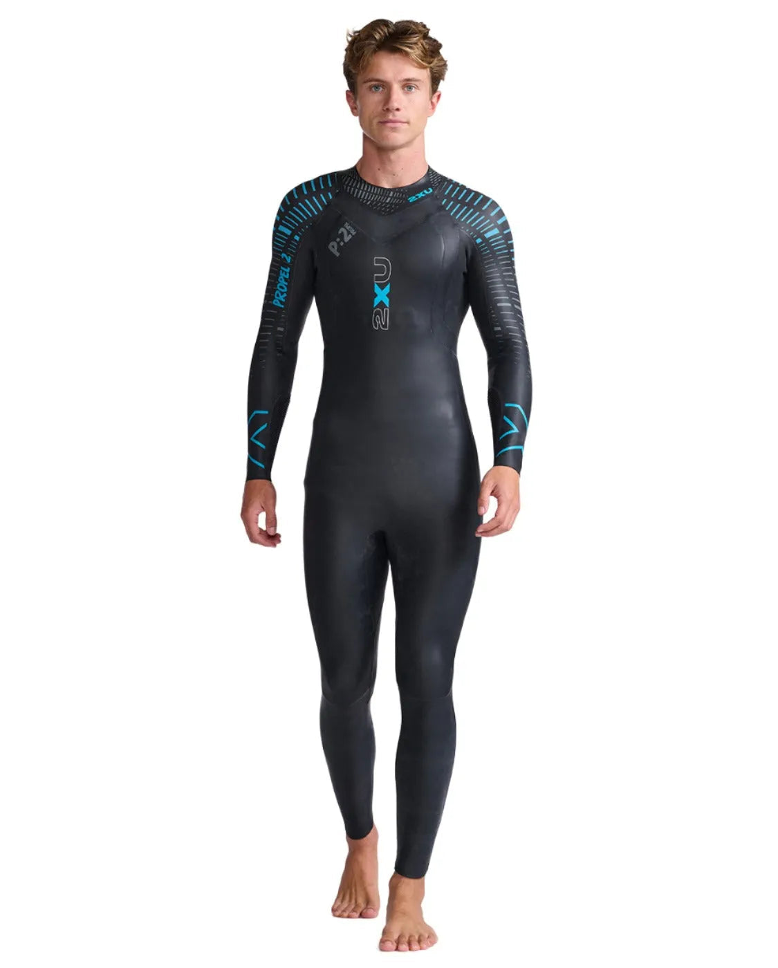 2XU MW4990C Propel 2 Men's Wetsuit (Black/Aloha) | Cycling Gears Hub