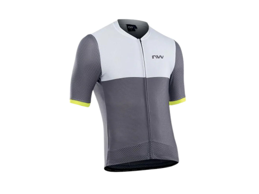 NW STORM AIR JERSEY-GREY/YELL FLU SIZE-M