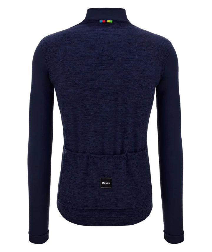 SANTINI UCI OFF.PURE LS JERSEY-NAVY BLU FS-M