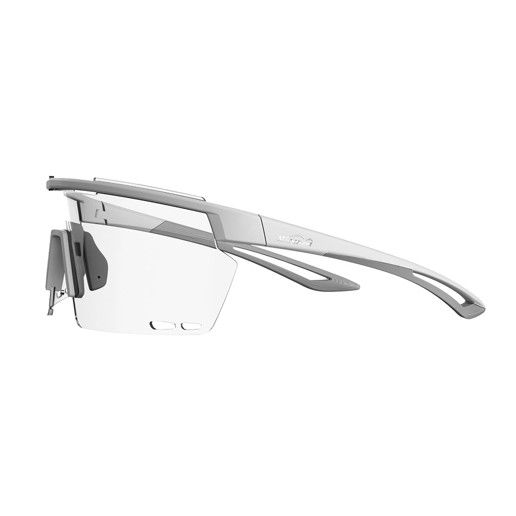 Magicshine Rouler Sports Sunglass –White/Grey | Performance Cycling Eyewear