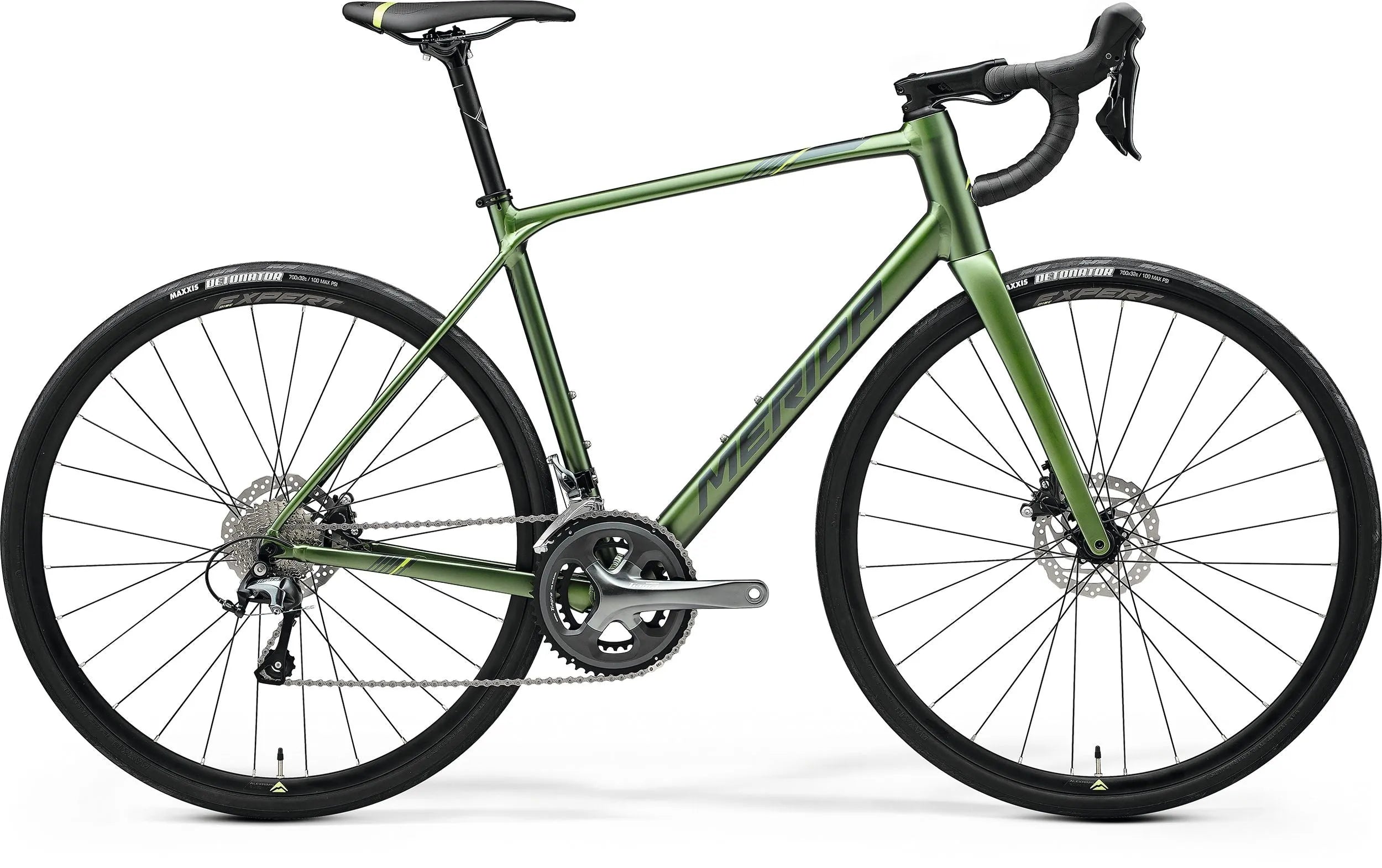 Merida Scultura Endurance 300 II2 (Silk Fog Green/Green Silver) | Cycling Gears Hub