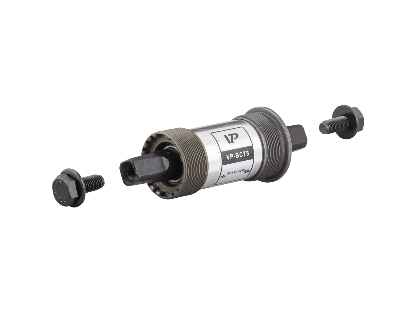 VP Components Square Taper Bottom Bracket (Polished Silver) | Cycling Gears Hub