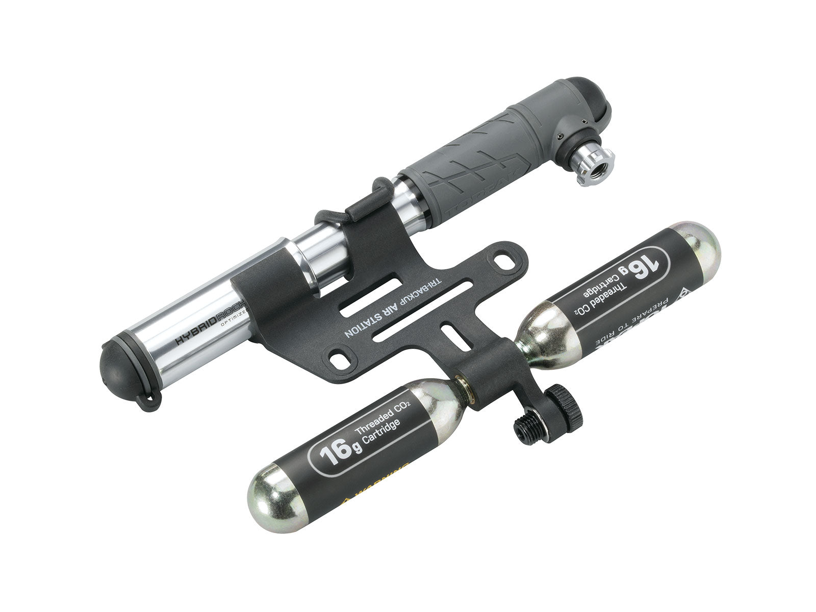 TOPEAK MOUNT TRI BACKUP AIR STATION MINI PUMP & CO2 INFLATOR