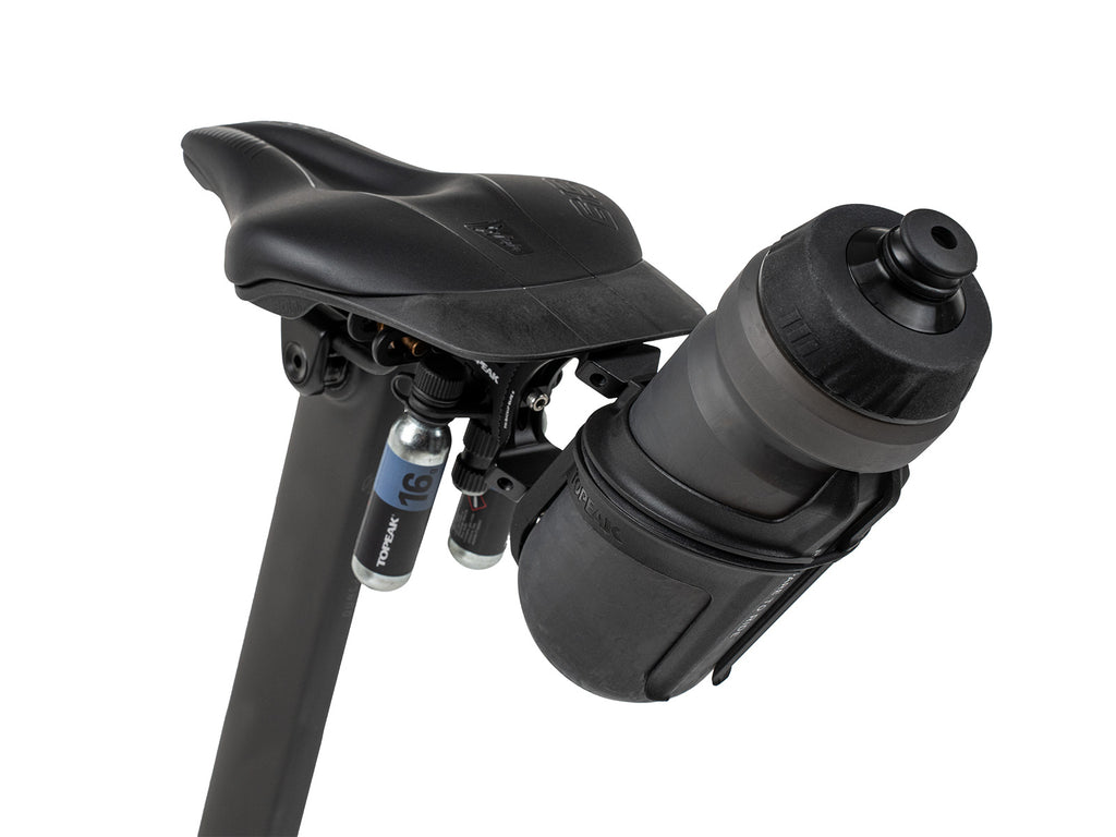 TOPEAK MOUNT TRI BACKUP ELITE2 WITH 1 NANO AIRBOOSTER & 2 PIECES 16G CO2 CARTRIDGE