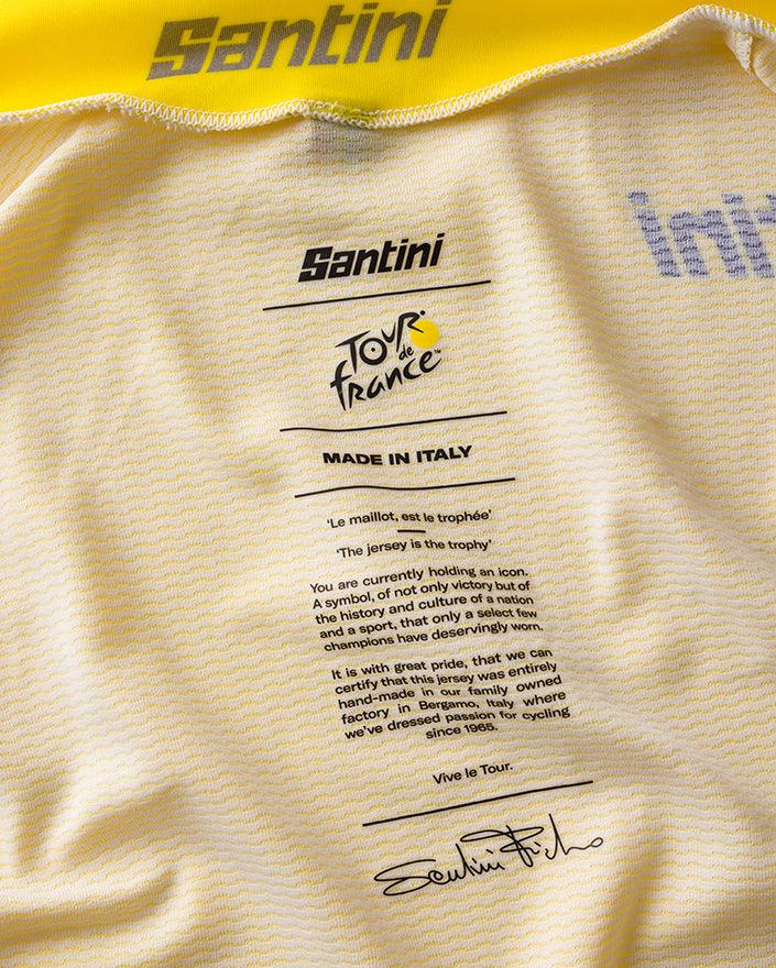 Santini TDF Leader Mens Cycling Jersey (Yellow) | Cycling Gears Hub
