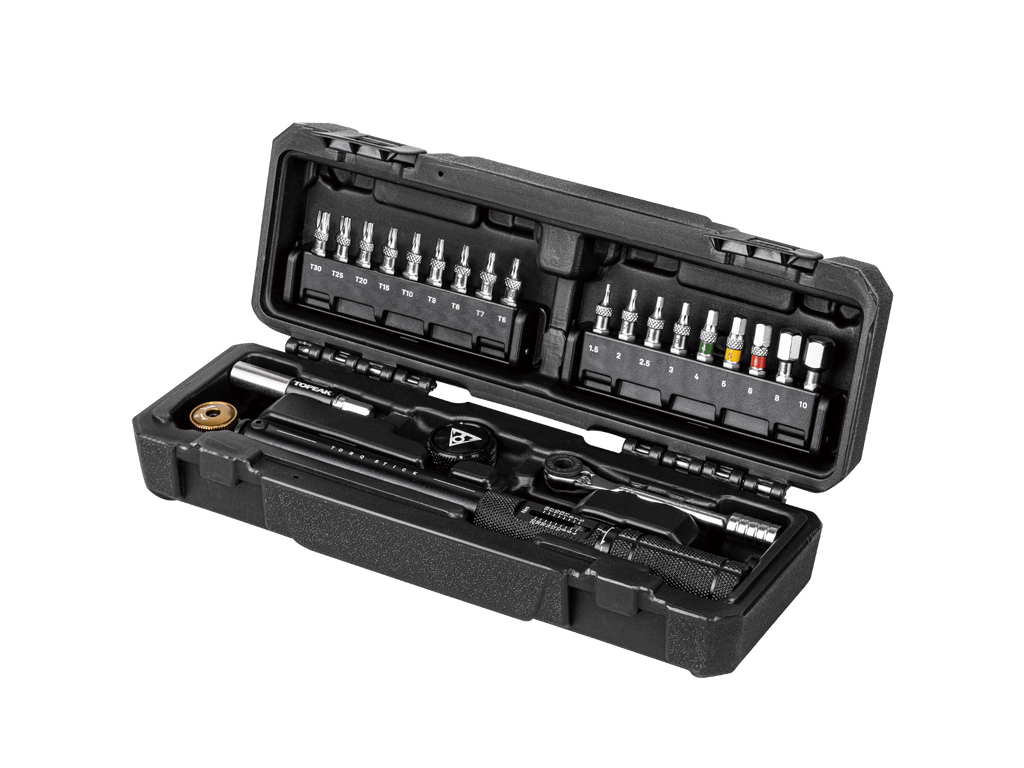 TOPEAK TOOL TORQ STICK PRO 4-20 NM WITH 18 TOOL BITS IN A BOX