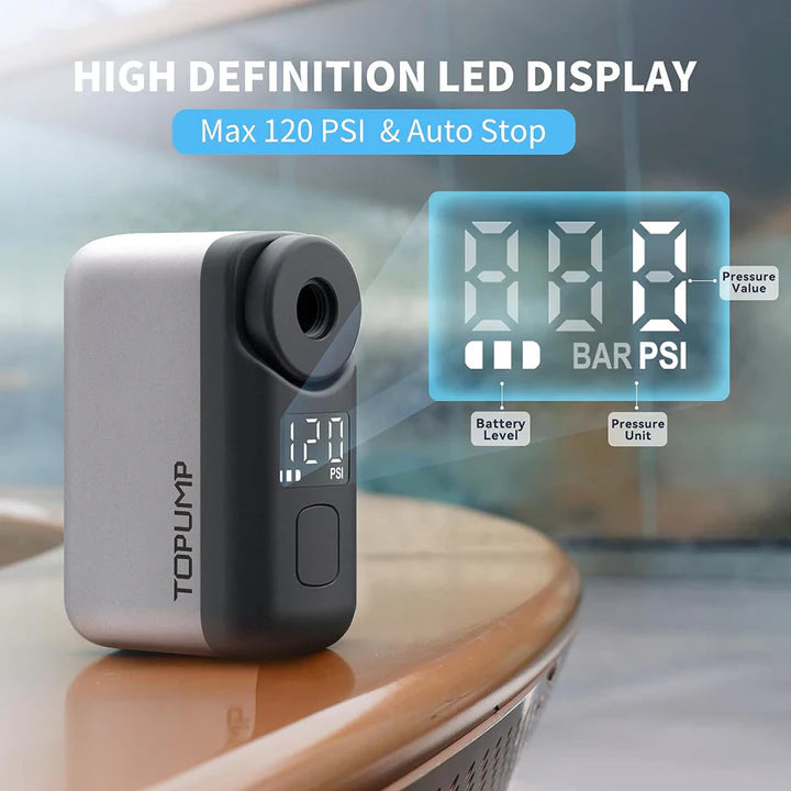 TOPUMP AS200 Pro Mini E-Pump –Compact High-Pressure Electric Air Pump