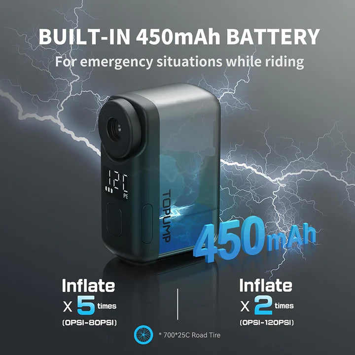 TOPUMP AS200 Pro Mini E-Pump –Compact High-Pressure Electric Air Pump