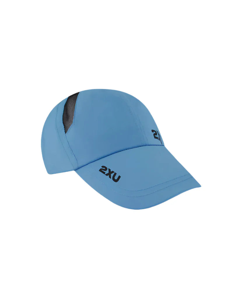 2XU UQ5685F Run Cap (Azure Blue/Black) | Cycling Gears Hub
