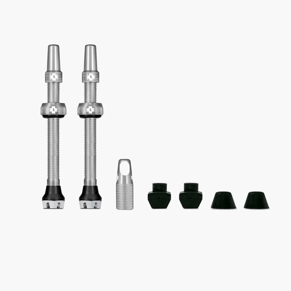 Muc-Off Tubeless Valve Kit (Silver) | Cycling Gears Hub