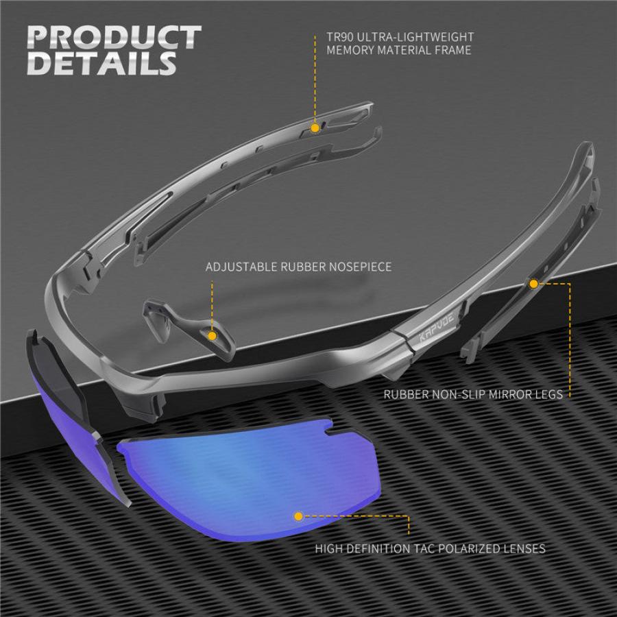 KAPVOE X76 Sports Sunglasses Color Gold
