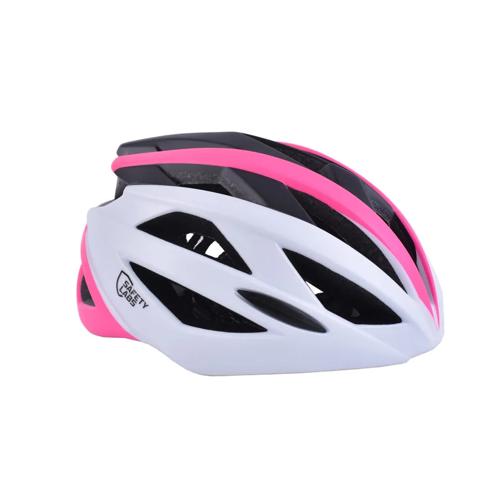 Safety Labs Xeno Road Cycling Helmet (Matt Pink White) | Cycling Gears Hub