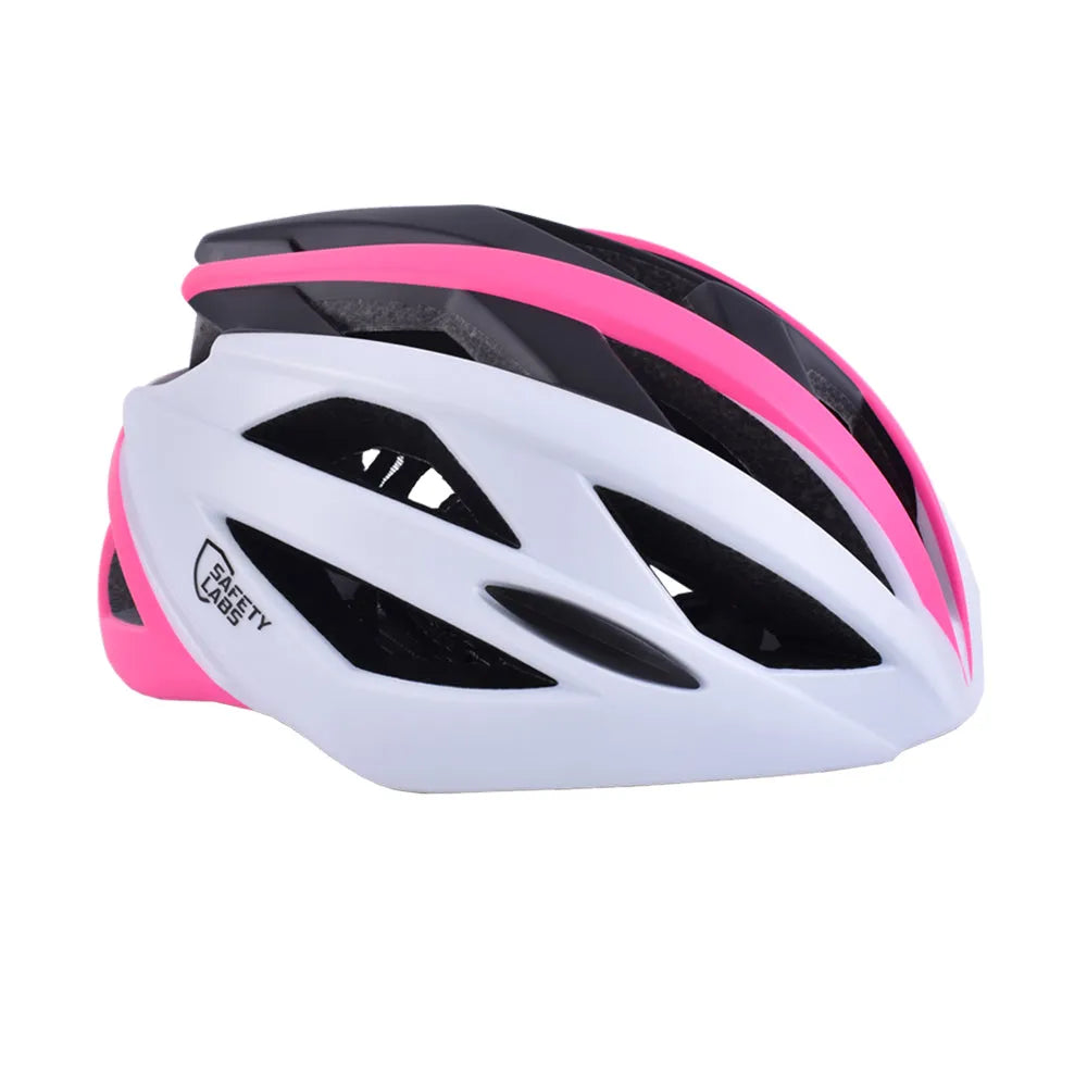 Safety Labs Xeno Road Cycling Helmet (Matt Pink White) | Cycling Gears Hub