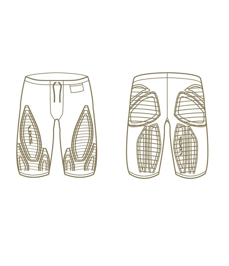 2XU MA5366B Force Men's Compression Shorts (Black/Gold) | Cycling Gears Hub