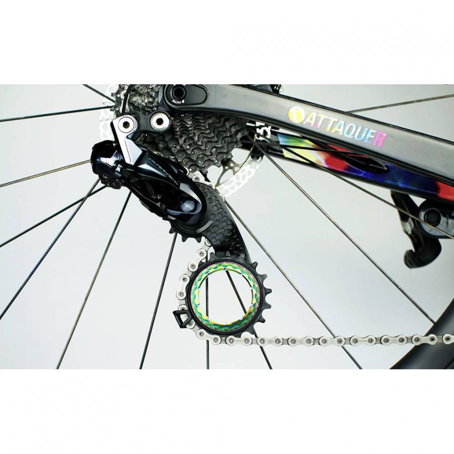 Absolute Black Hollowcage Carbon Pulley Cage (Gold) | Cycling Gears Hub