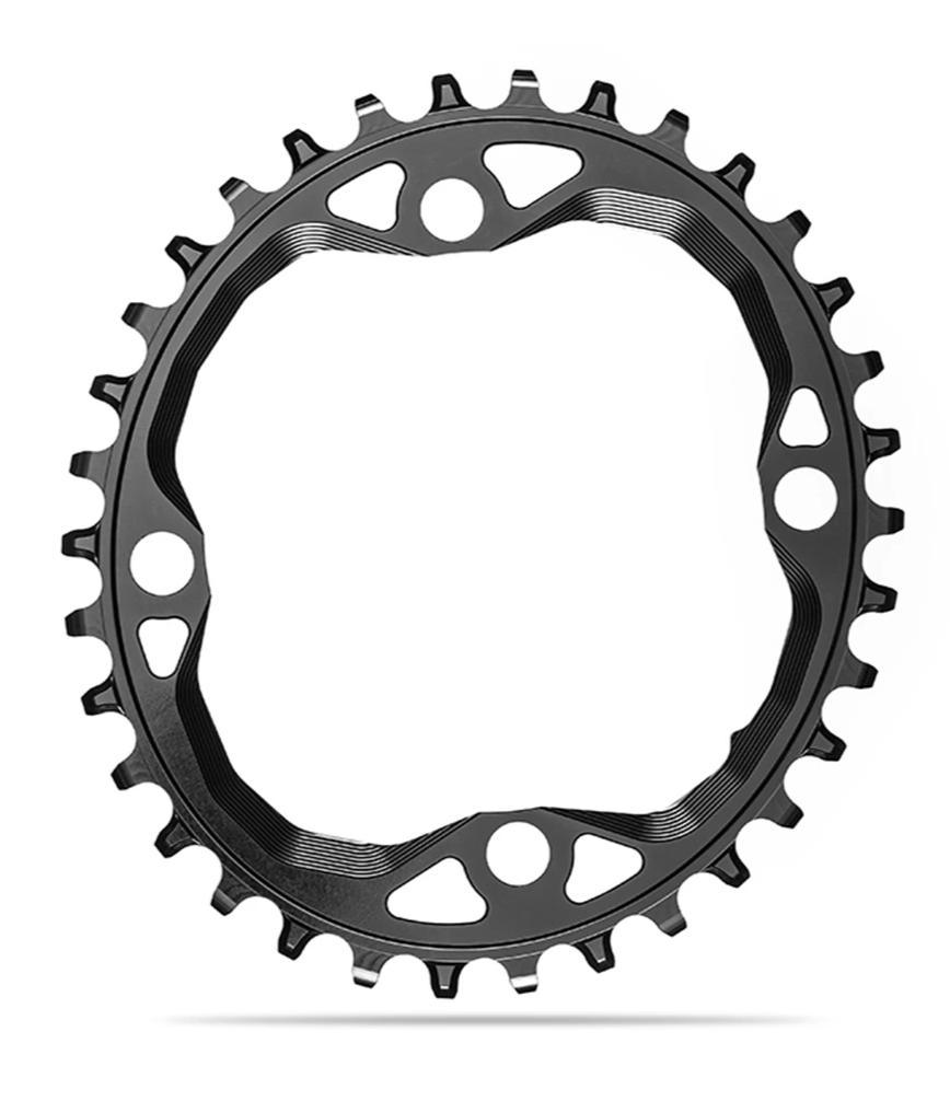 AbsoluteBlack Premium 1x 104 BCD Oval Chainring (Black) | Cycling Gears Hub