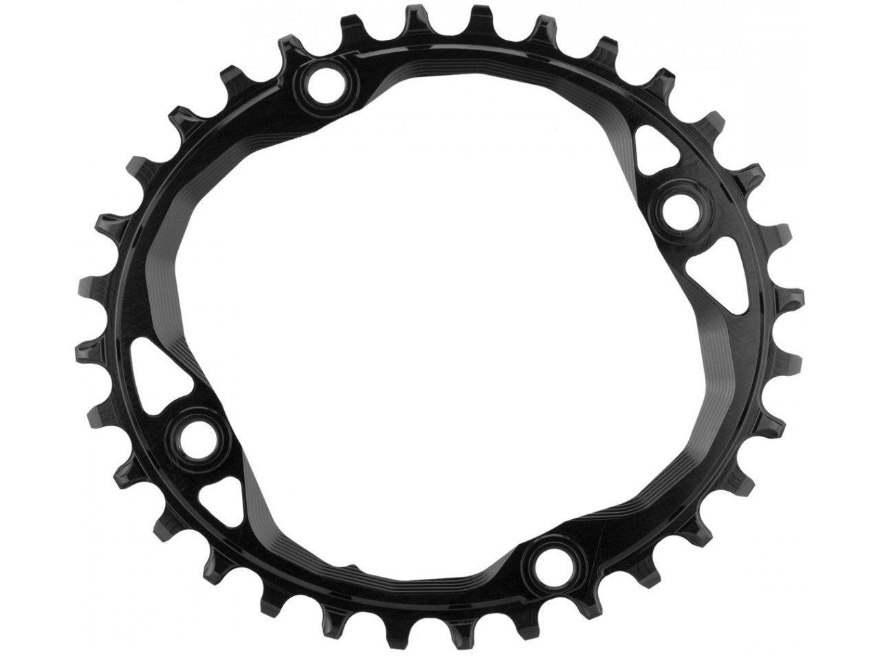 AbsoluteBlack Premium 1x 104 BCD Oval Chainring (Black) | Cycling Gears Hub