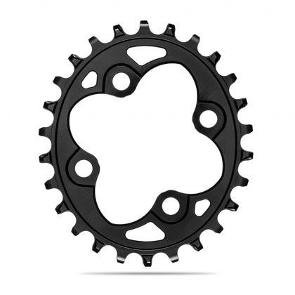 AbsoluteBlack Shimano 1x 104 BCD Oval 9/10/11/12 Speed Chainring (Black) | Cycling Gears Hub