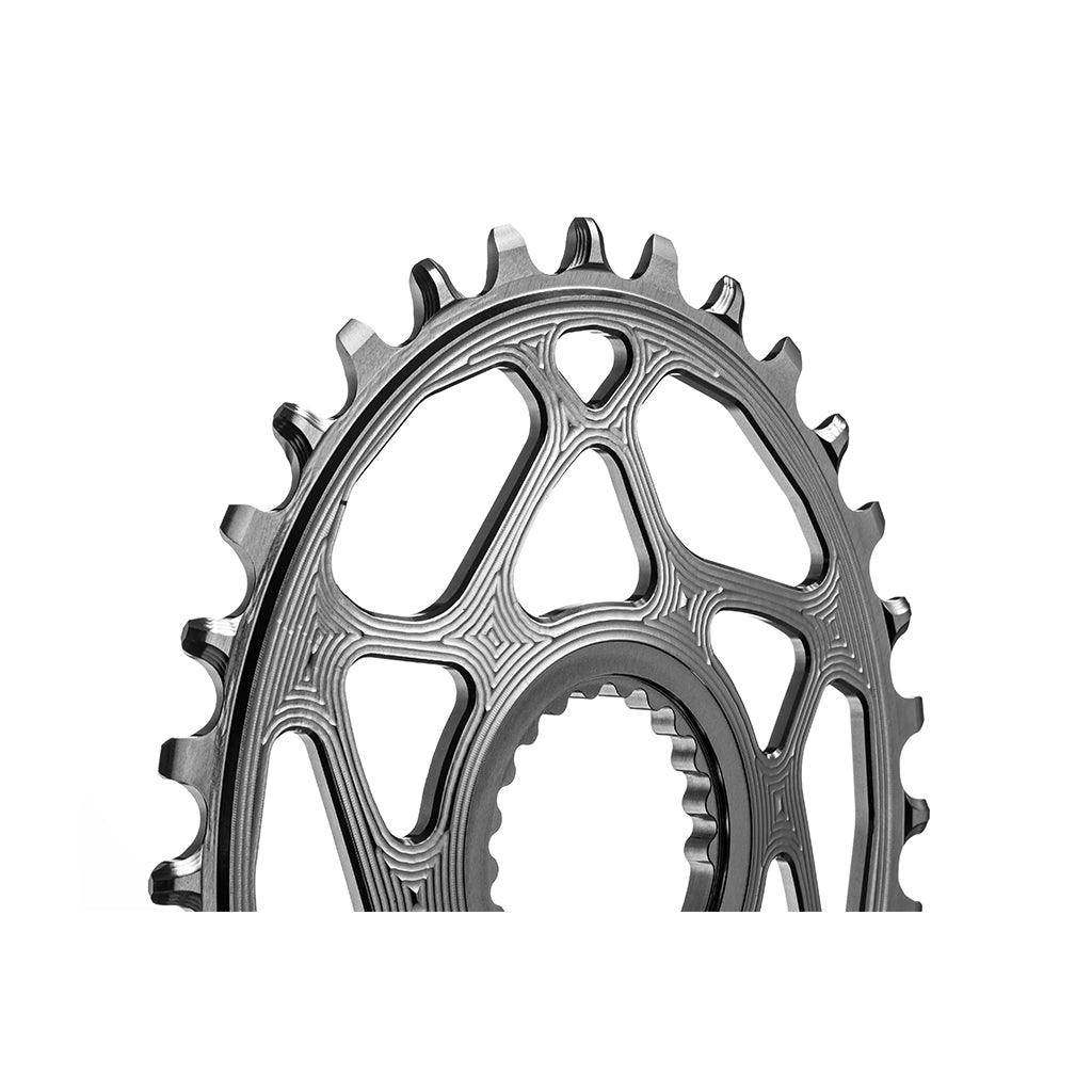 AbsoluteBlack Shimano 1x Oval 12 Speed Chainring (Black) | Cycling Gears Hub