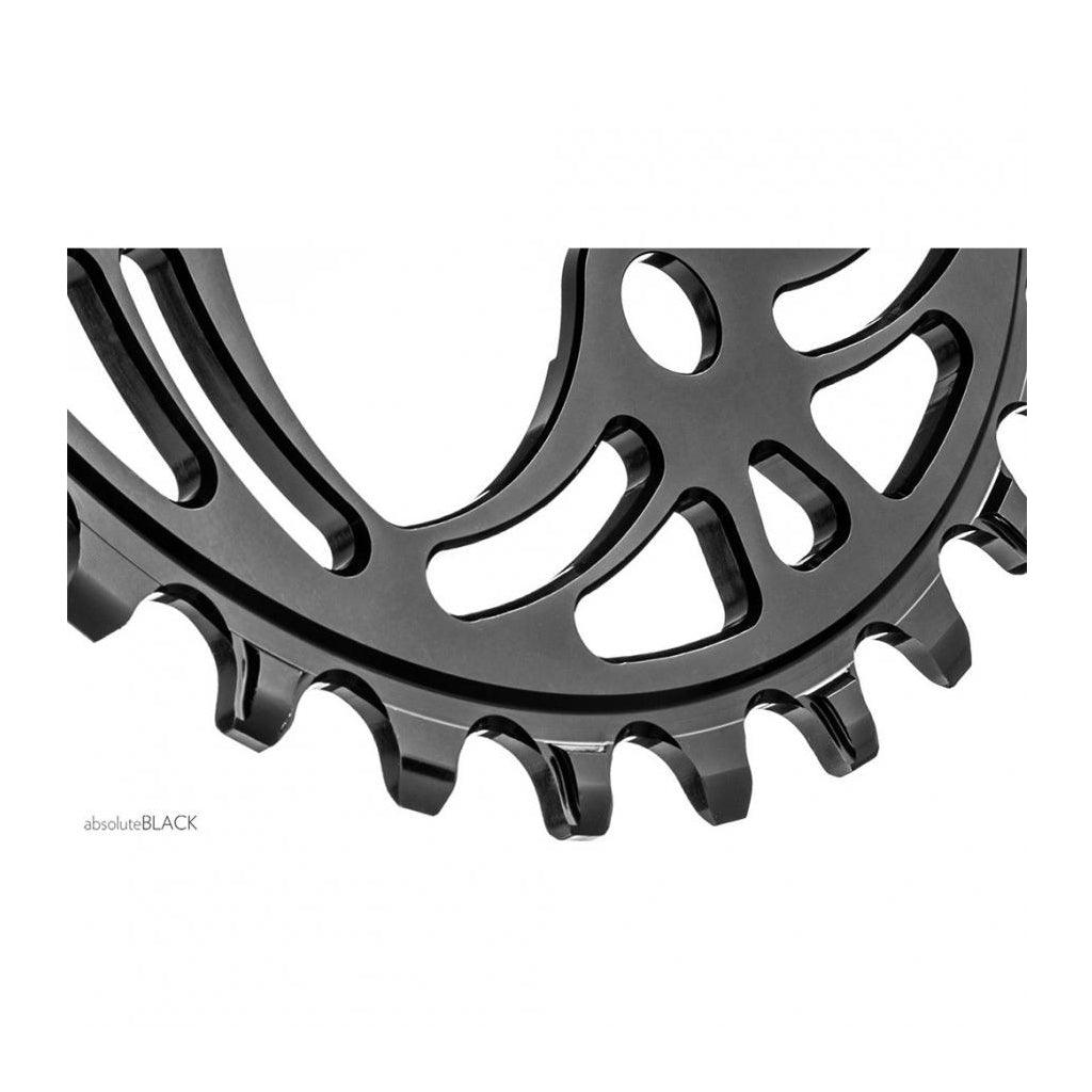 AbsoluteBlack Shimano 1x Round 10/11/12 Speed Chainring (Black) | Cycling Gears Hub