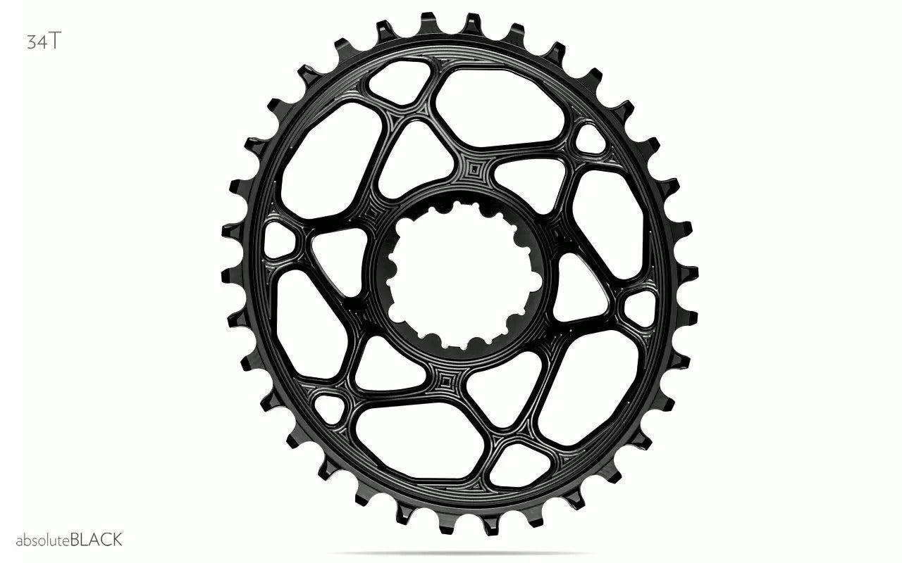 AbsoluteBlack Sram 1x GXP 9/10/11/12 Speed Chainring (Black) | Cycling Gears Hub