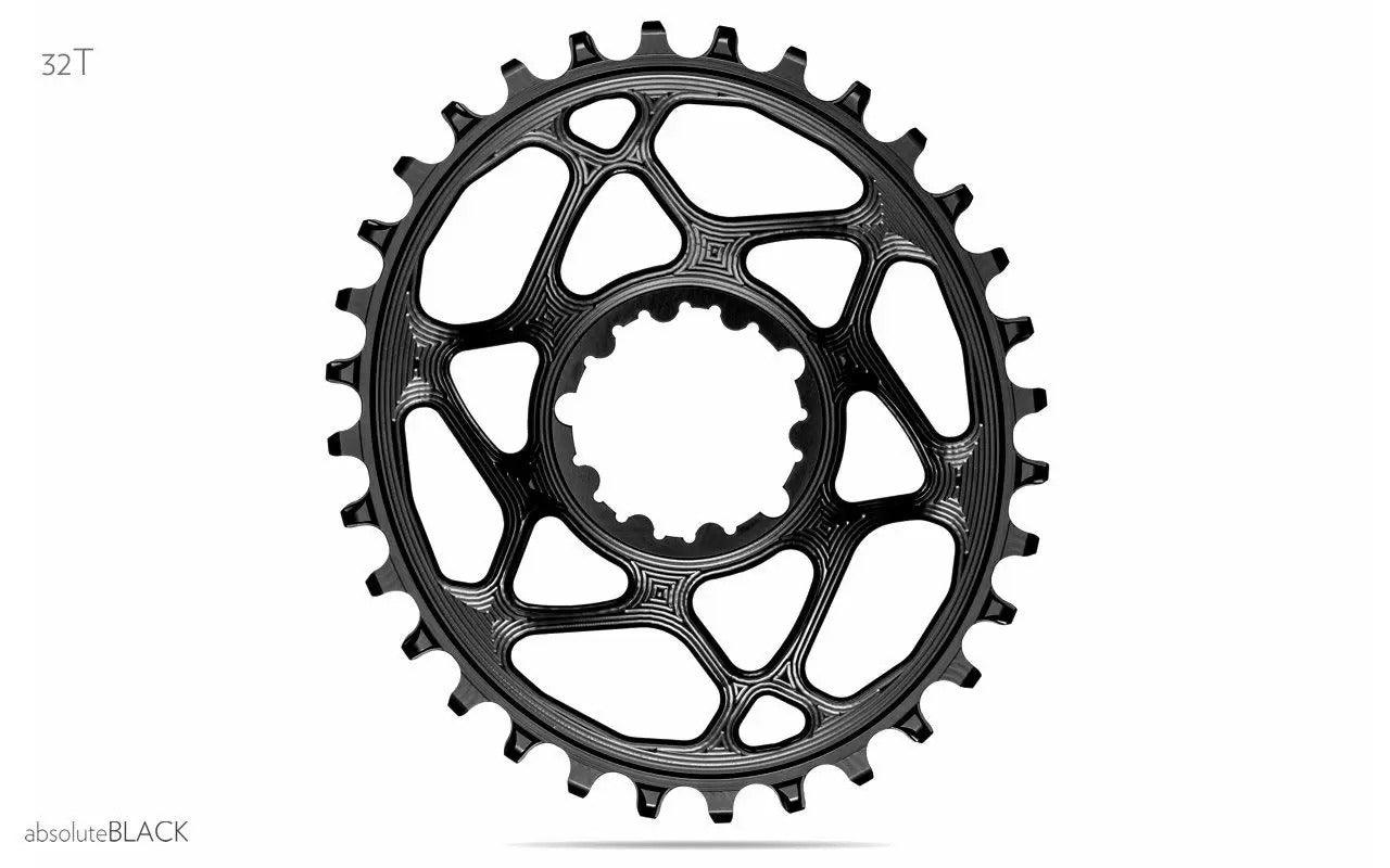 AbsoluteBlack Sram 1x GXP 9/10/11/12 Speed Chainring (Black) | Cycling Gears Hub