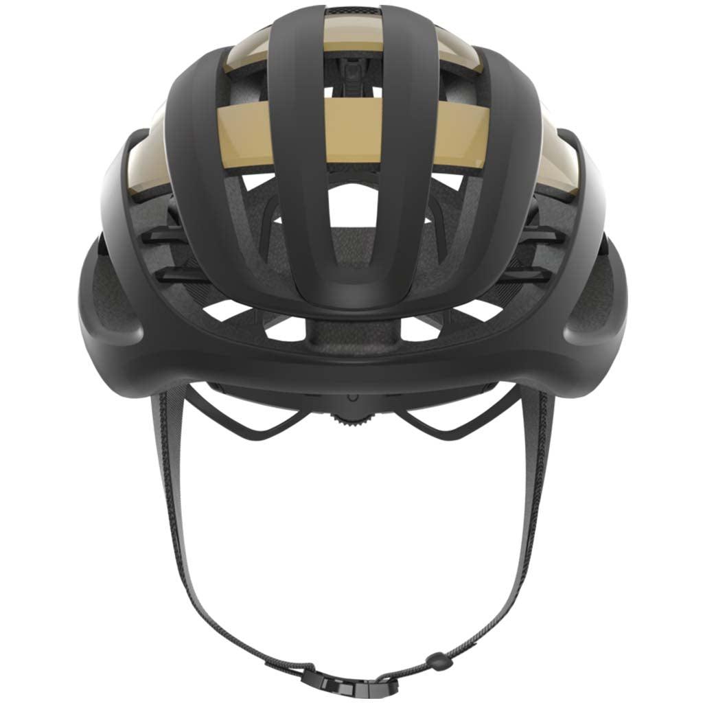 Abus Air Breaker Road Cycling Helmet (Black Gold) | Cycling Gears Hub
