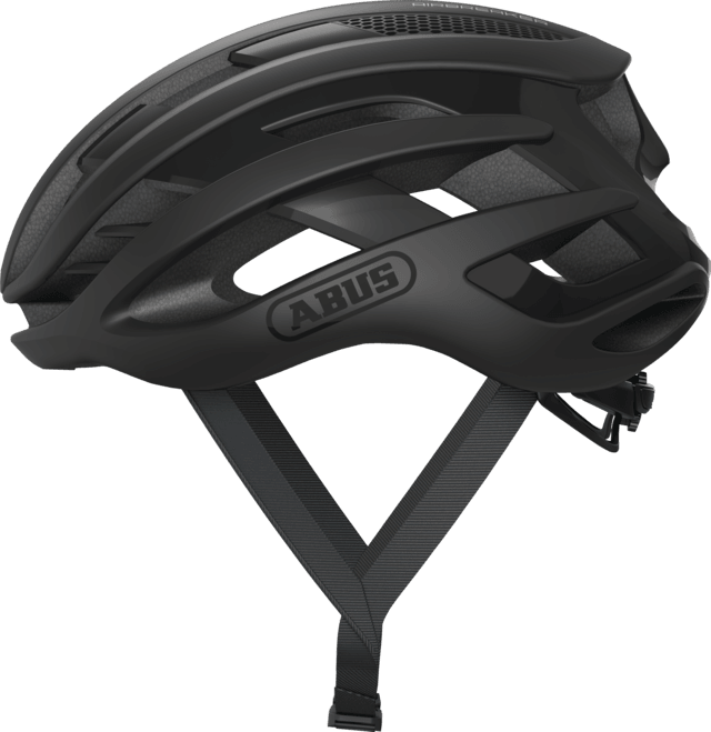 Abus Air Breaker Road Cycling Helmet (Velvet Black) | Cycling Gears Hub