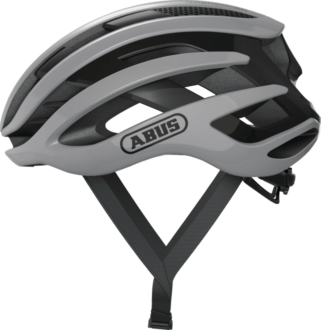 Abus Airbreaker Road Cycling Helmet (Race Grey) | Cycling Gears Hub