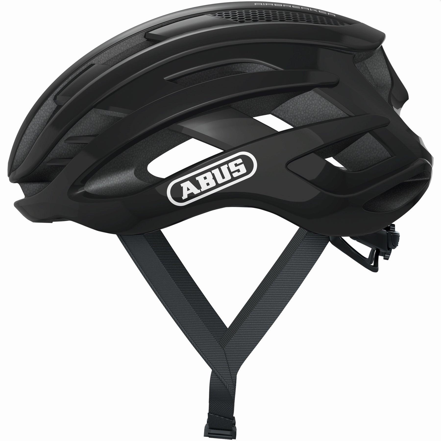 Abus Airbreaker Road Cycling Helmet (Shiny Black) | Cycling Gears Hub