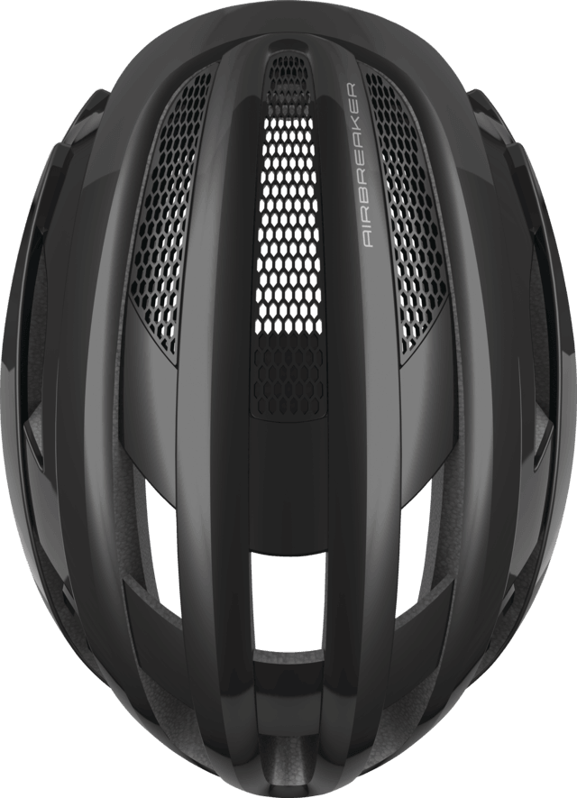 Abus Airbreaker Road Cycling Helmet (Shiny Black) | Cycling Gears Hub
