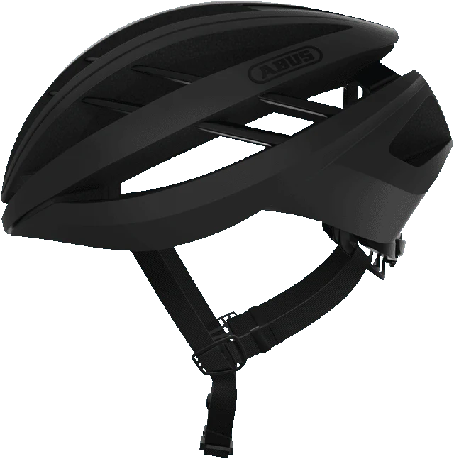 ABUS Aventor Helmet – Velvet Black | Lightweight Performance Road Cycling Helmet
