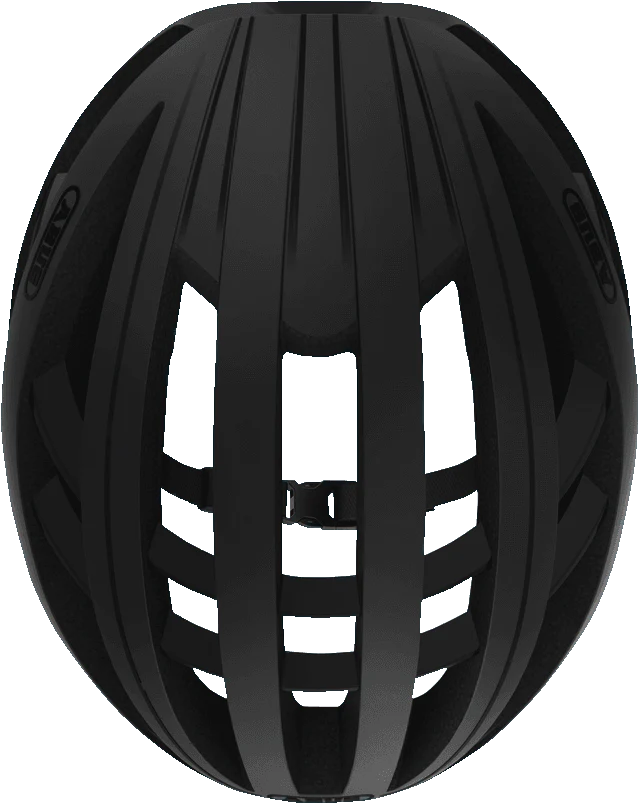 ABUS Aventor Helmet – Velvet Black | Lightweight Performance Road Cycling Helmet