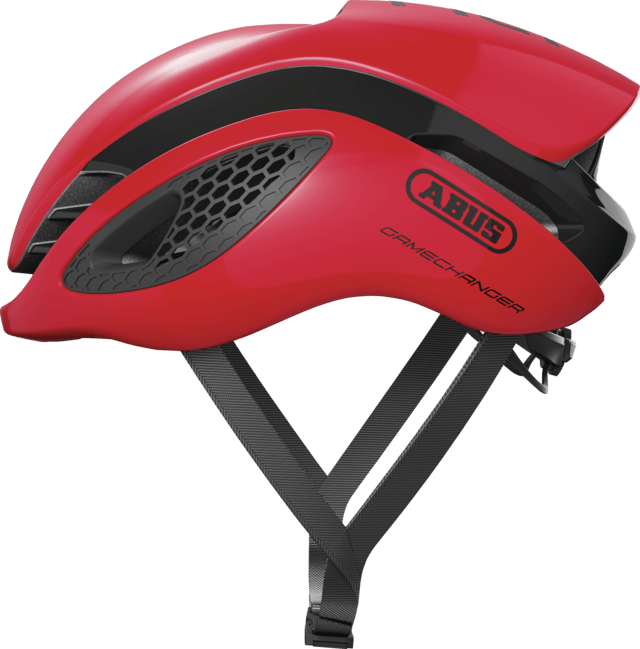 Abus Game Changer Road Cycling Helmet (Blaze Red) | Cycling Gears Hub