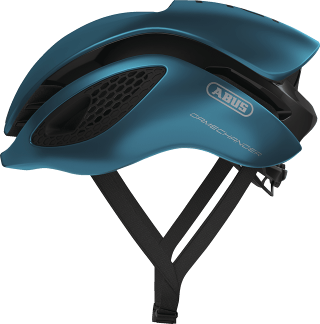 Abus Game Changer Road Cycling Helmet (Steel Blue) | Cycling Gears Hub
