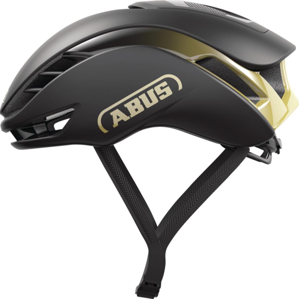Abus Gamechanger 2.0 Aero Road Cycling Helmet (Black/Gold) | Cycling Gears Hub