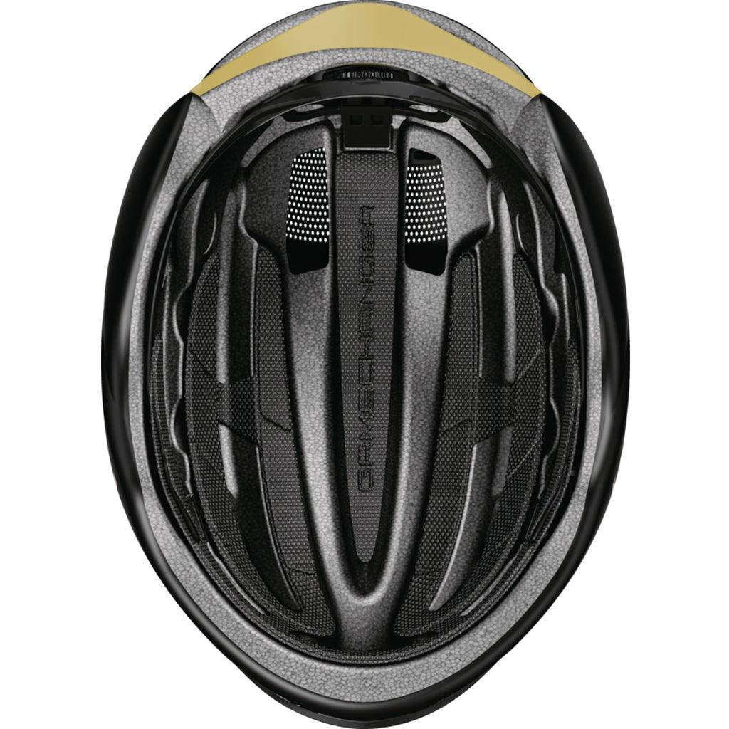 Abus Gamechanger 2.0 Aero Road Cycling Helmet (Black/Gold) | Cycling Gears Hub
