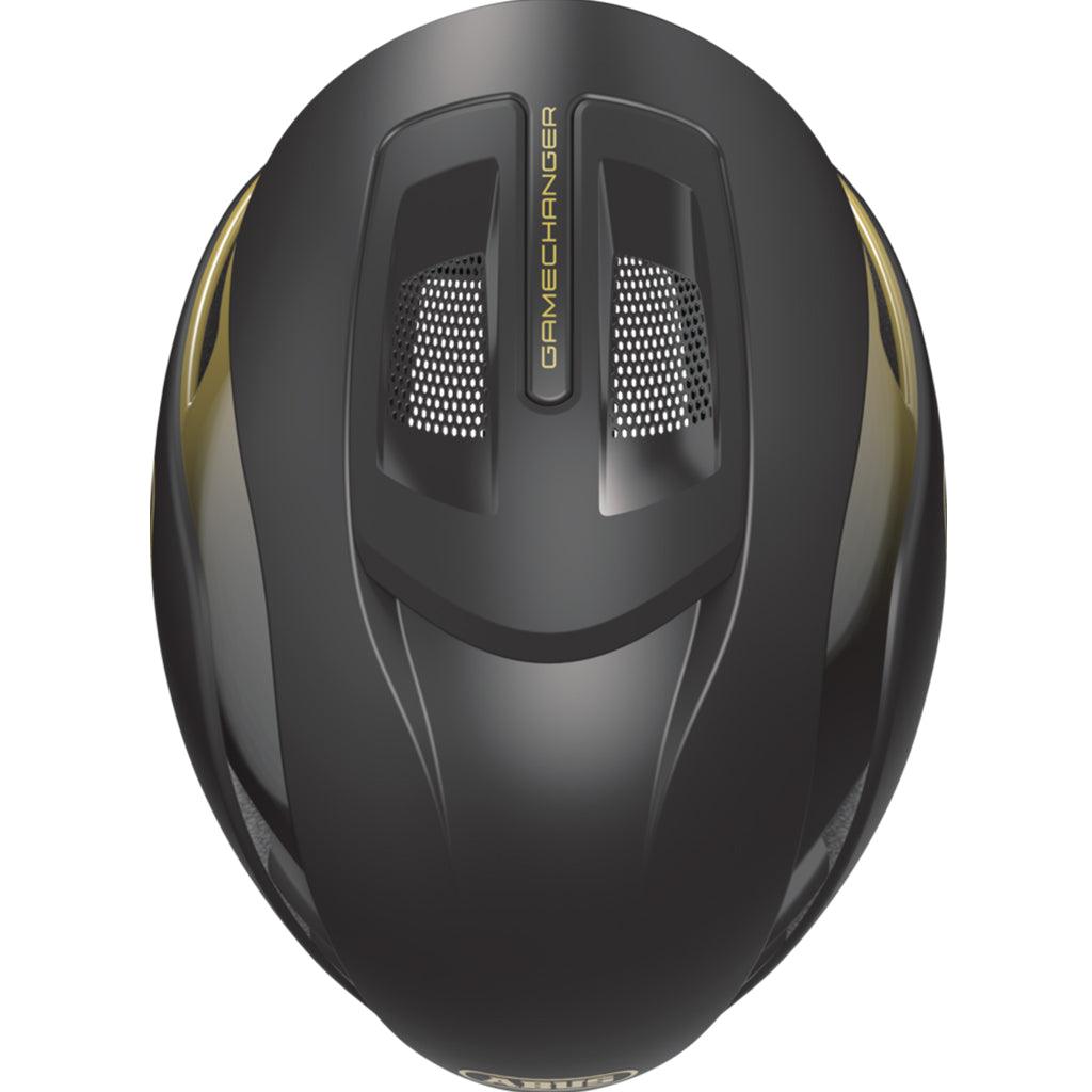 Abus Gamechanger 2.0 Aero Road Cycling Helmet (Black/Gold) | Cycling Gears Hub