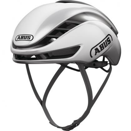 Abus Gamechanger 2.0 Aero Road Cycling Helmet (Gleam Silver) | Cycling Gears Hub