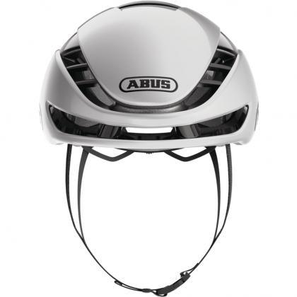 Abus Gamechanger 2.0 Aero Road Cycling Helmet (Gleam Silver) | Cycling Gears Hub