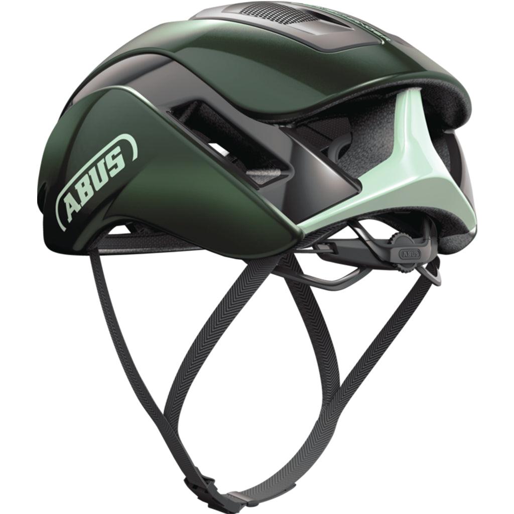 Abus Gamechanger 2.0 Aero Road Cycling Helmet (Moss Green) | Cycling Gears Hub