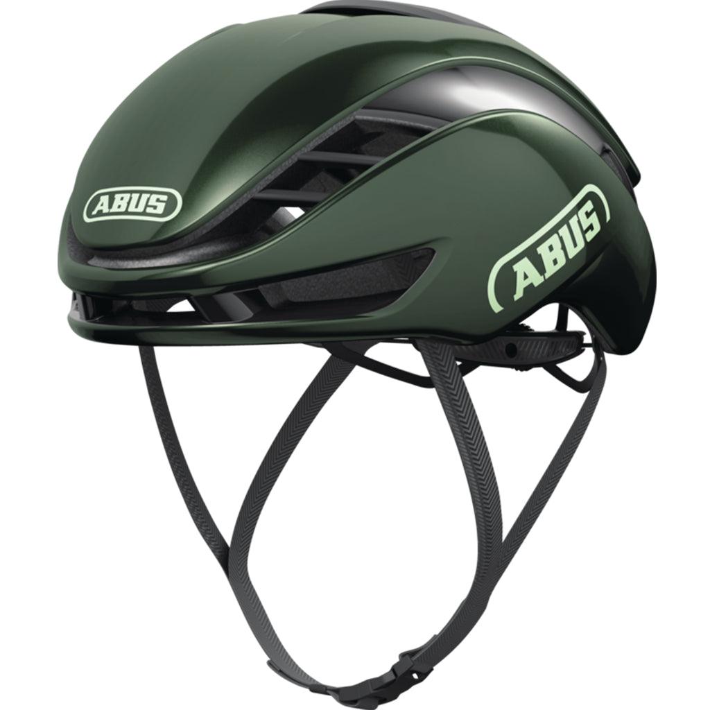 Abus Gamechanger 2.0 Aero Road Cycling Helmet (Moss Green) | Cycling Gears Hub